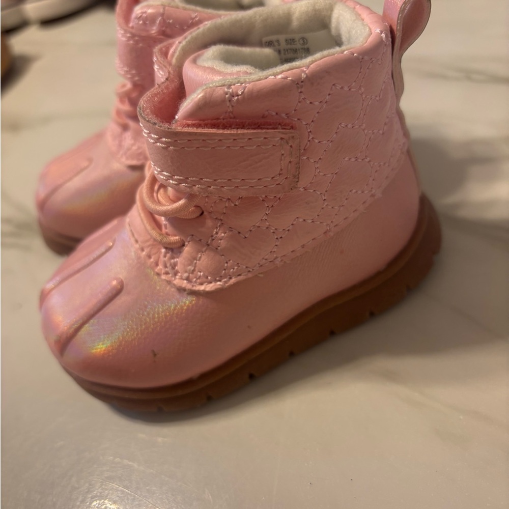 Cat & Jack Toddler Pink Boots Size 3 Fair Condition - Picture 5 of 8